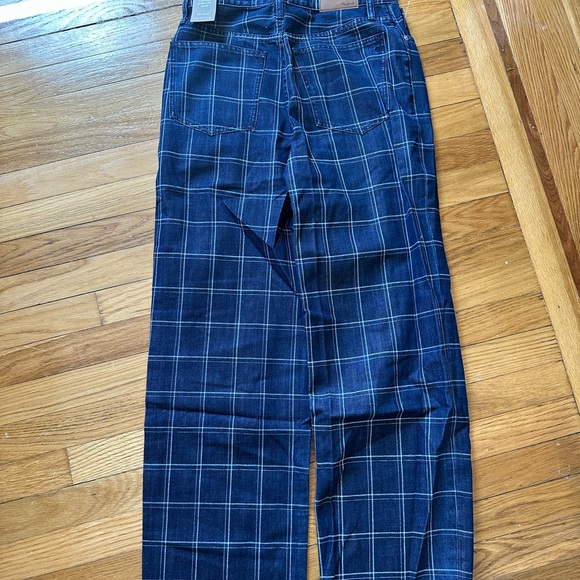 NWT Madewell Perfect Vintage Wide Leg Jeans in Windowpane - Picture 8 of 8